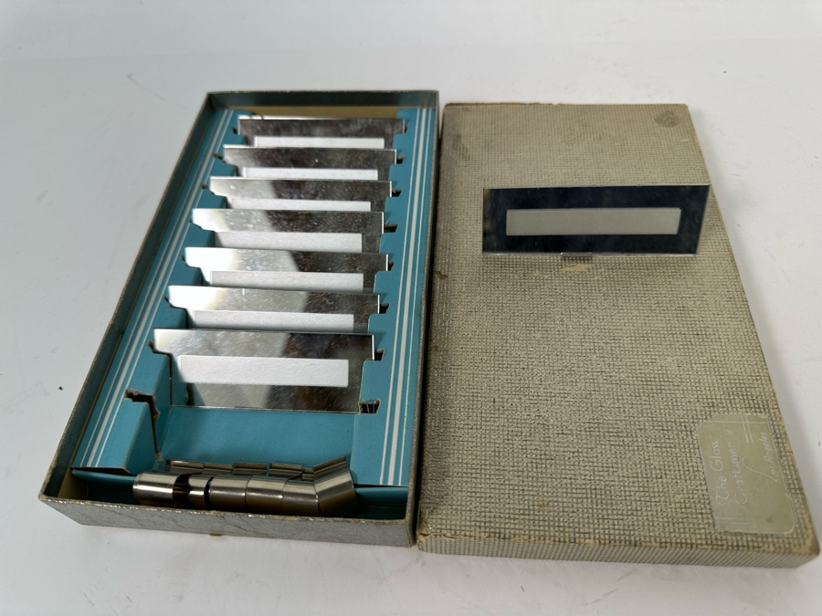 Vintage Table Name Plates Place Settings Cards By The Glass Craftsmen Los Angeles [Photo 4]