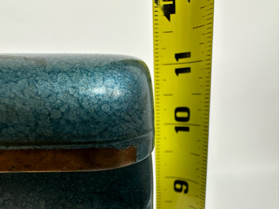 Vintage Art Deco Metal Industrial Desk Lamp And Pen Holder - Light Not Working - Needs Rewiring 12W X 4D X 11H [Photo 13]