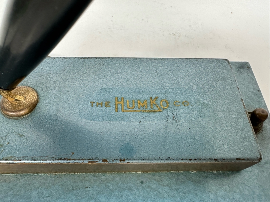 Vintage Art Deco Metal Industrial Desk Lamp And Pen Holder - Light Not Working - Needs Rewiring 12W X 4D X 11H [Photo 5]