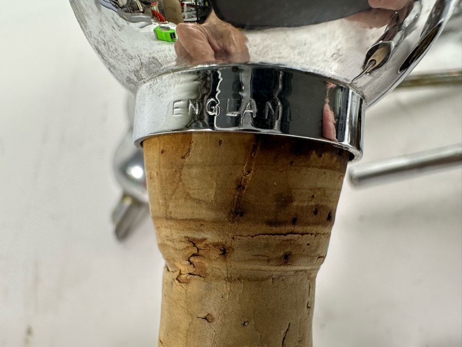 Set Of Five Vintage Chrome Spirits Bottle Stopper Pourer [Photo 5]