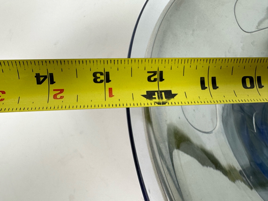 Vintage Art Deco Metal Footed Centerpiece Bowl With Glass Top Bowl 12.5W X 3.5H [Photo 9]