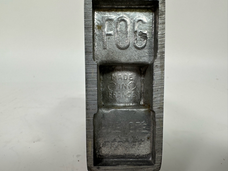 Vintage Art Deco Metal FOG Perfume Bottle Atomizer Made In France Brevete Depose Originally Owned By Joan Crawford (Client Did Makeup For Joan Crawford And She Gifted It Directly To Client) 3W X 1.25D X 4H [Photo 11]