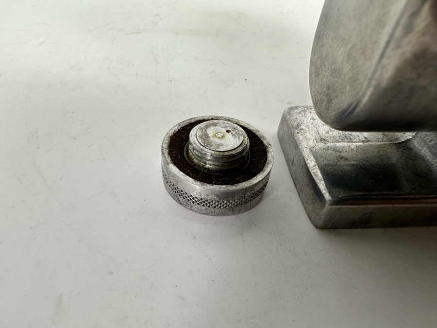 Vintage Art Deco Metal FOG Perfume Bottle Atomizer Made In France Brevete Depose Originally Owned By Joan Crawford (Client Did Makeup For Joan Crawford And She Gifted It Directly To Client) 3W X 1.25D X 4H [Photo 15]