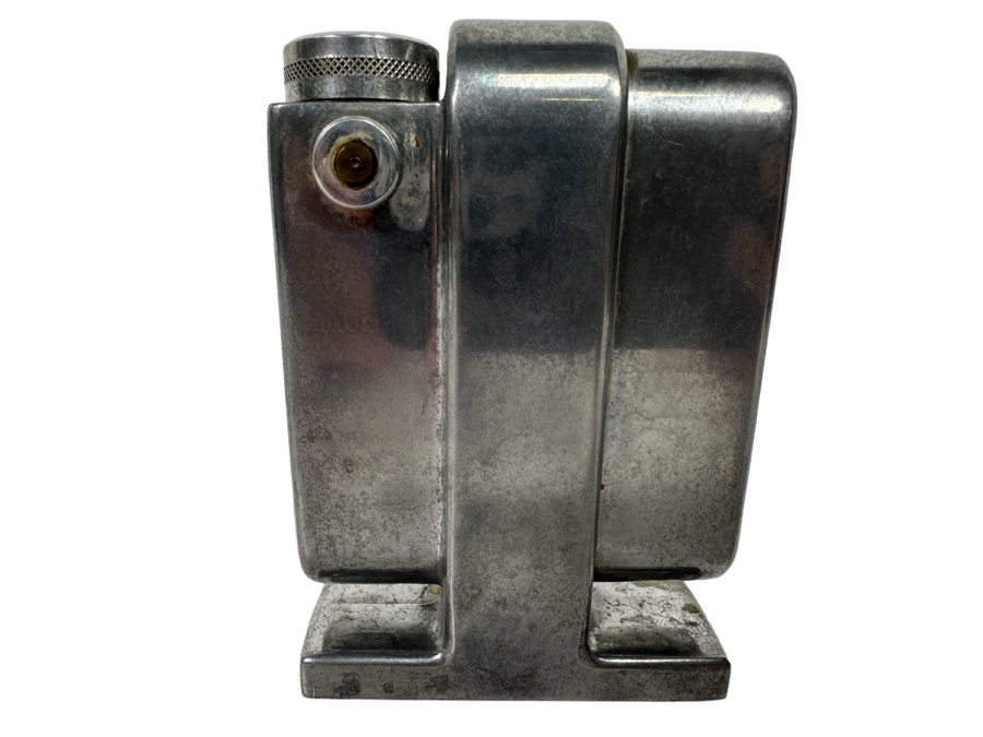 Vintage Art Deco Metal FOG Perfume Bottle Atomizer Made In France Brevete Depose Originally Owned By Joan Crawford (Client Did Makeup For Joan Crawford And She Gifted It Directly To Client) 3W X 1.25D X 4H
