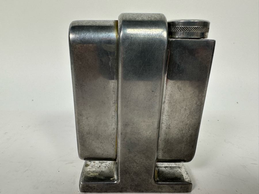 Vintage Art Deco Metal FOG Perfume Bottle Atomizer Made In France Brevete Depose Originally Owned By Joan Crawford (Client Did Makeup For Joan Crawford And She Gifted It Directly To Client) 3W X 1.25D X 4H [Photo 5]