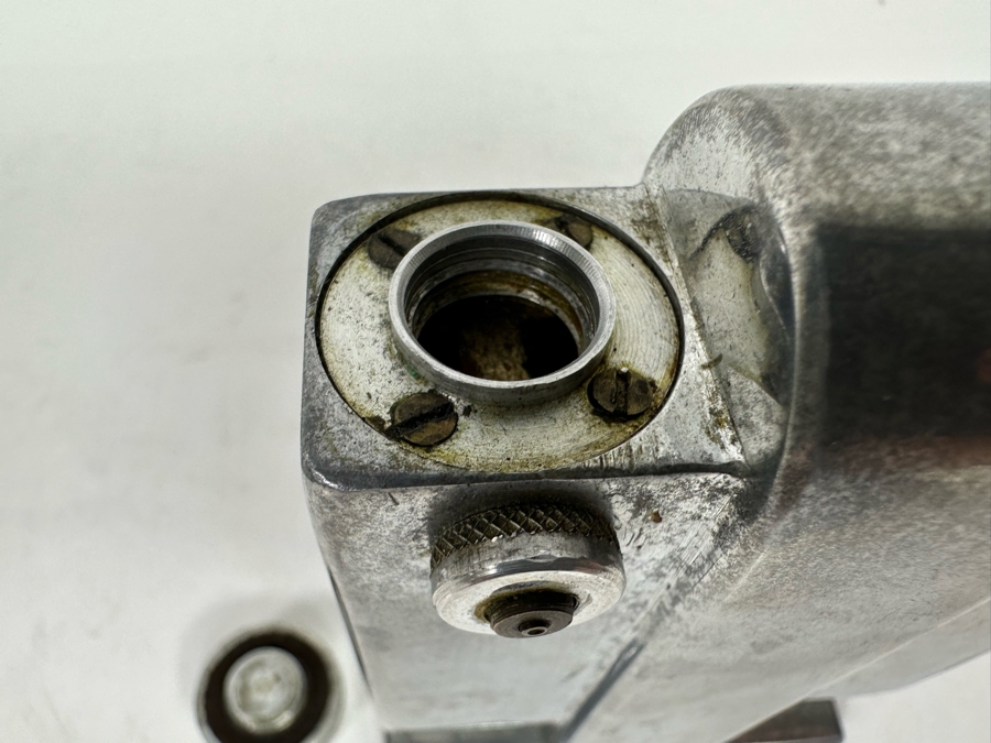 Vintage Art Deco Metal FOG Perfume Bottle Atomizer Made In France Brevete Depose Originally Owned By Joan Crawford (Client Did Makeup For Joan Crawford And She Gifted It Directly To Client) 3W X 1.25D X 4H [Photo 16]