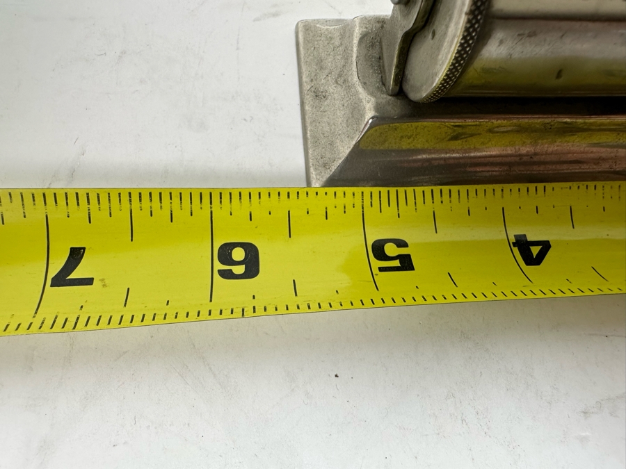 Vintage Art Deco Metal Desk Calendar Originally Owned By Joan Crawford (Client Did Makeup For Joan Crawford And She Gifted It Directly To Client) 5.25W X 1.5D X 1.5H [Photo 9]