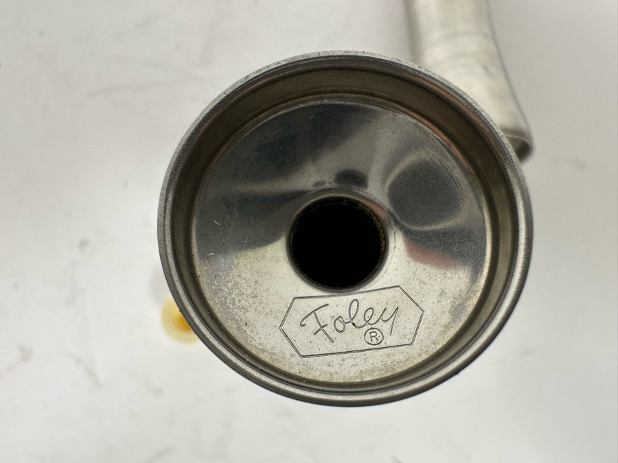 Pair Of Mid-Century Modern Stainless Steel Salt & Pepper Shakers By Foley 3.25H [Photo 6]