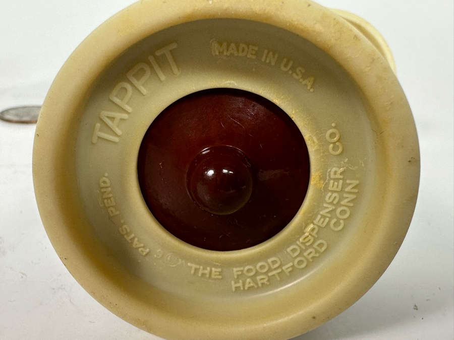 Vintage Art Deco Tappit Condiment Dispenser By The Food Dispenser Co, A Pair 5H [Photo 8]