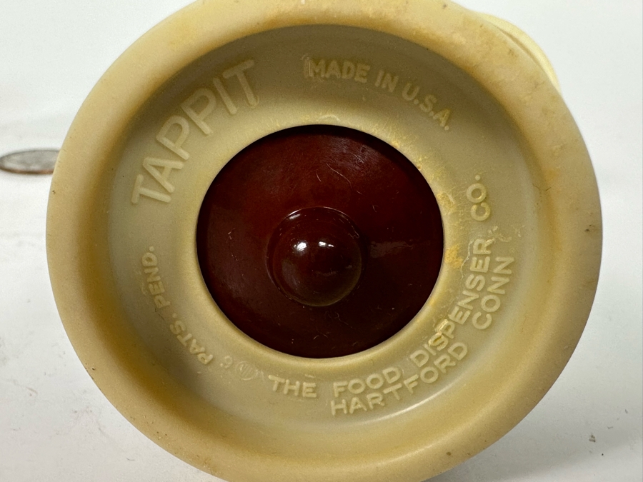 Vintage Art Deco Tappit Condiment Dispenser By The Food Dispenser Co, A Pair 5H [Photo 9]
