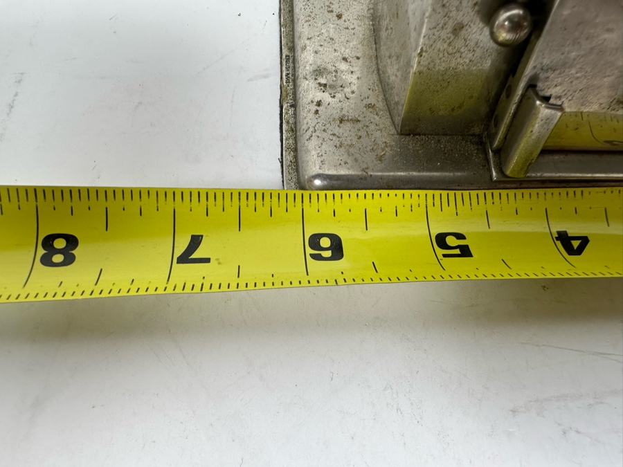 Vintage Art Deco English Double Inkwell With Adjustable Calendar Day Desk Set Signed English Make 6W X 3.5D X 2.5H [Photo 12]