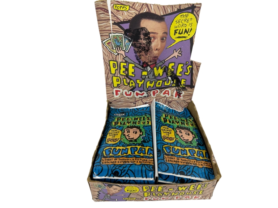 Set Of 29 Unopened Topps Pee-Wee's Play House Fun Paks [Photo 1]