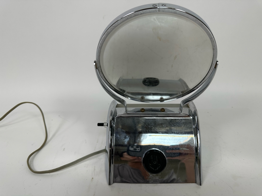 Vintage Art Deco Vanity Make Up Mirror With Light 6.5W X 5.5D X 9.5H [Photo 6]