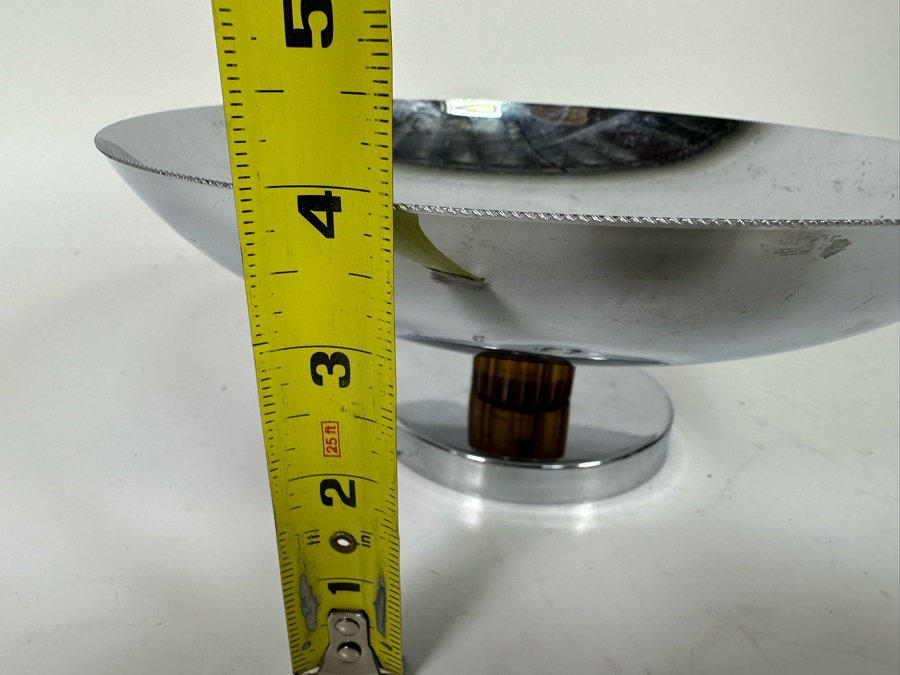 Vintage Art Deco Footed Centerpiece Bowl By Farberware Brooklyn NY 10W X 4H [Photo 12]