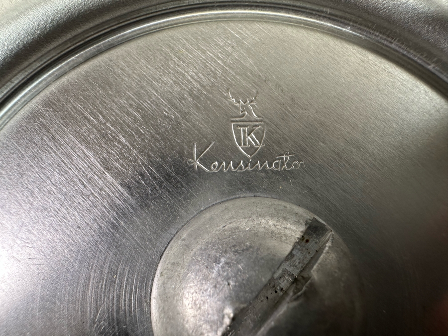 Lurelle Guild For Kensington Stratford Compote Centerpiece Bowls Aluminum & Glass Featured In The Metropolitan Museum Of Art, A Pair 13.5W X 5.5H [Photo 10]