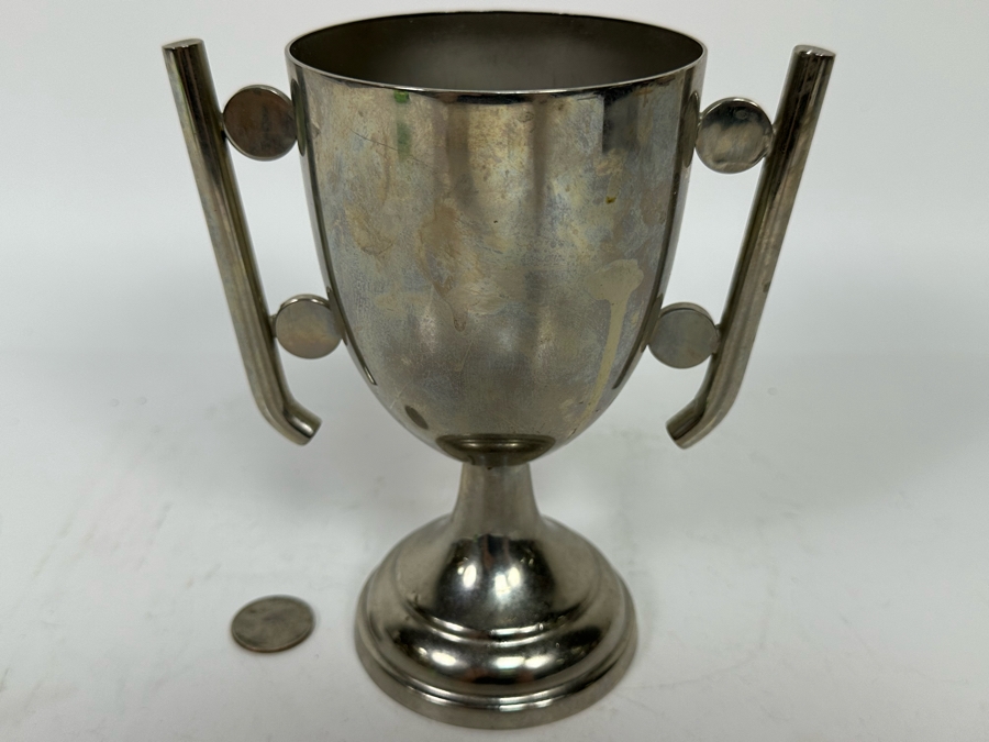 Vintage Art Deco Trophy Cup 6W X 6.5H [Photo 2]