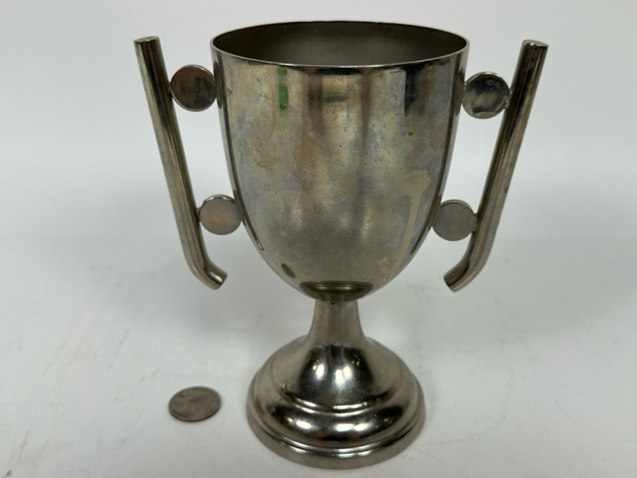 Vintage Art Deco Trophy Cup 6W X 6.5H [Photo 3]