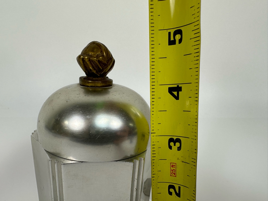 Lurelle Guild (1898-1985) For Kensington Vintage Art Deco Machine Age Aluminum Cigarette Box 3.5W X 4.5H [Photo 11]