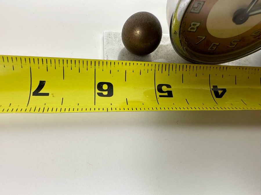 Vintage Art Deco Desk Clock (Not Working) And Weather Barometer Originally Owned By Joan Crawford (Client Did Makeup For Joan Crawford And She Gifted It Directly To Client) 6W X 1D X 2H [Photo 8]