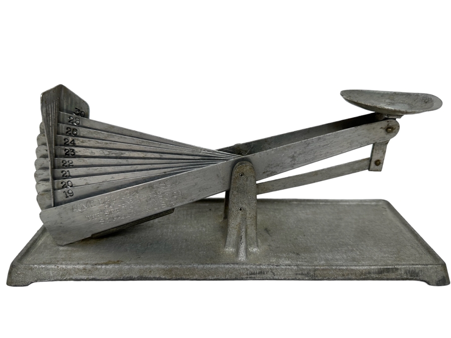 Vintage Art Deco ACME Egg-Grading Scale By The Specialty Mfg Co St Paul Minn Aluminum 10.5W X 3.5D X 4H [Photo 2]