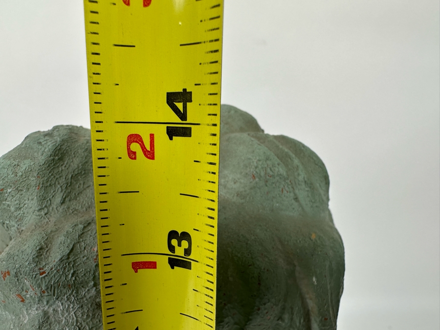 Original Vintage Art Deco Painted Terracotta Female Bust Sculpture Signed Patrik 15W X 5.5D X 14H [Photo 21]