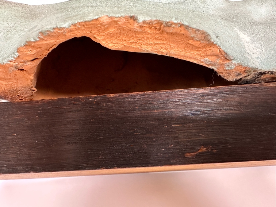 Original Vintage Art Deco Painted Terracotta Female Bust Sculpture Signed Patrik 15W X 5.5D X 14H [Photo 18]