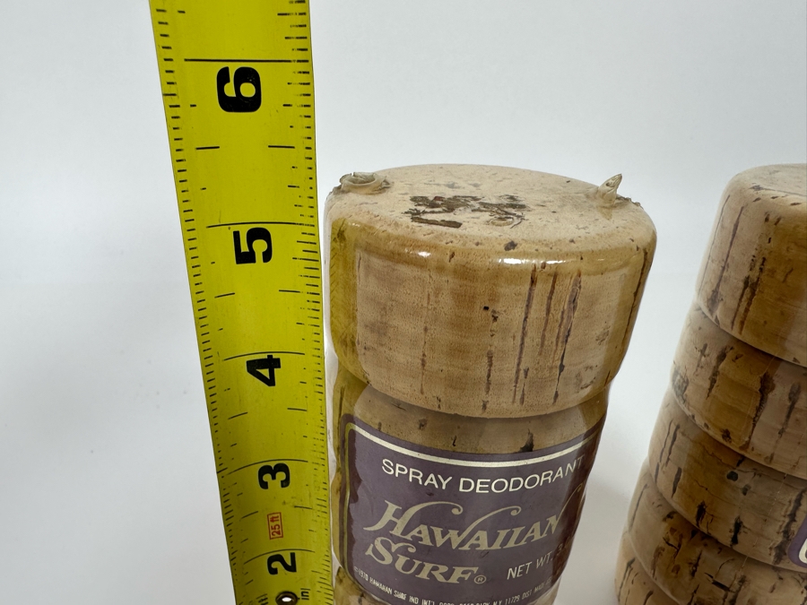 Rare Pair Of Vintage Sealed Hawaiian Surf Spray Deodorant 3oz Fishing Float Cork Packaging 5H [Photo 9]
