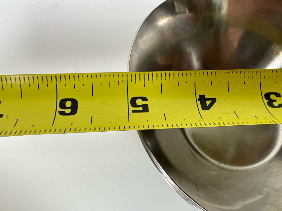 MG Denmark 18/8 Stainless Preferred Footed Serving Bowl 10.5W X 4H With Four Matching Salad Bowls 5W X 1.5H [Photo 17]