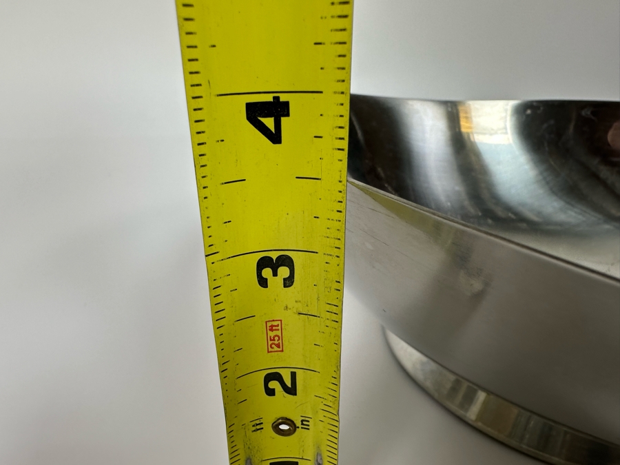 MG Denmark 18/8 Stainless Preferred Footed Serving Bowl 10.5W X 4H With Four Matching Salad Bowls 5W X 1.5H [Photo 16]