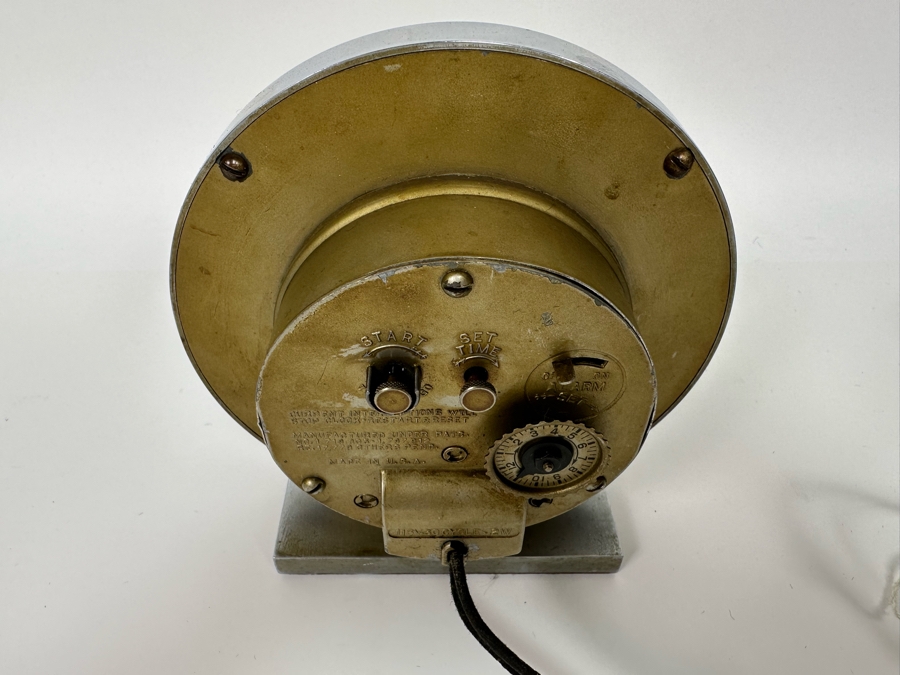 Gilbert Rohde For Herman Miller Original Chrome Art Deco Electric Alarm Clock Needs Servicing 6W X 3D X 6.25H [Photo 9]