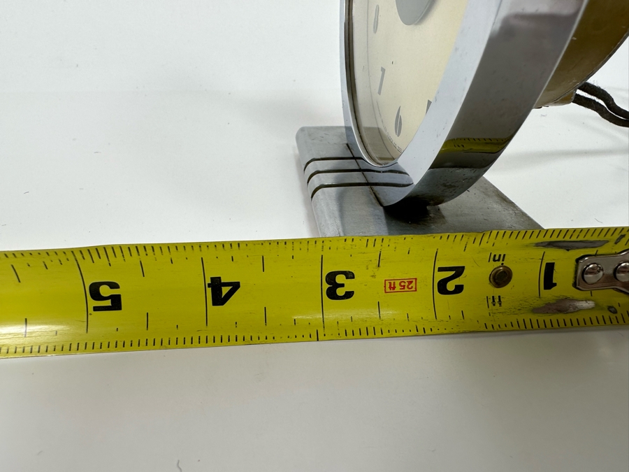 Gilbert Rohde For Herman Miller Original Chrome Art Deco Electric Alarm Clock Needs Servicing 6W X 3D X 6.25H [Photo 13]