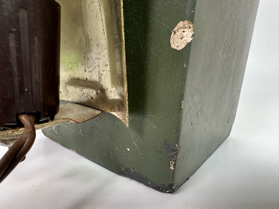 Vintage Art Deco Painted Cast Concrete Bust Sculpture With Back Light, Heavy 4.25W X 6D X 12H [Photo 12]