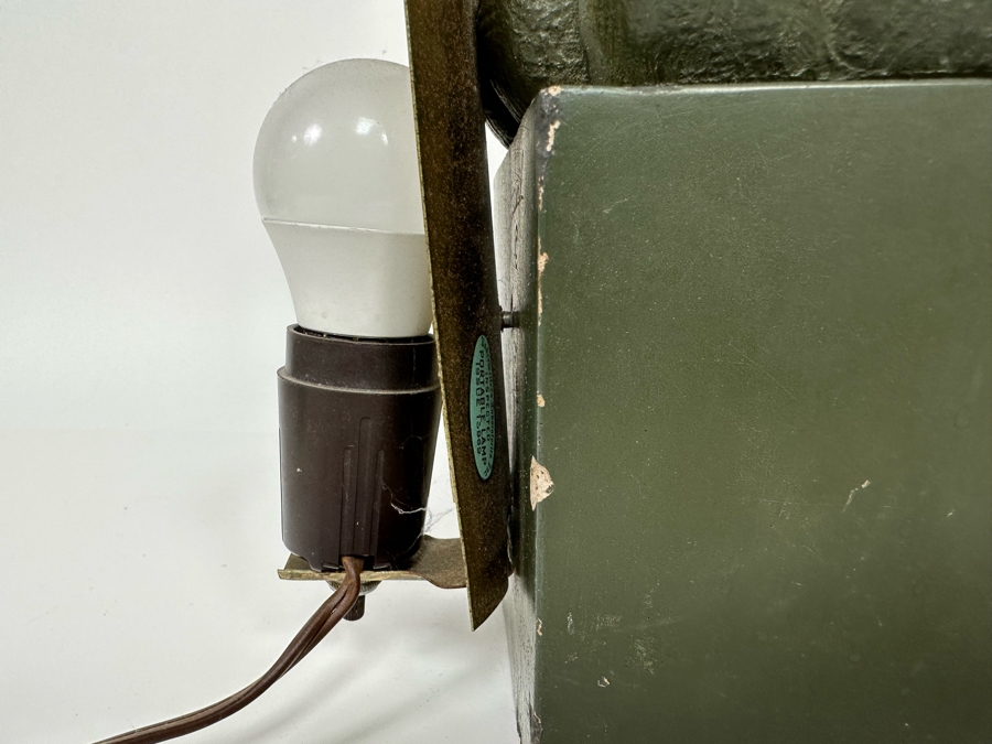 Vintage Art Deco Painted Cast Concrete Bust Sculpture With Back Light, Heavy 4.25W X 6D X 12H [Photo 10]