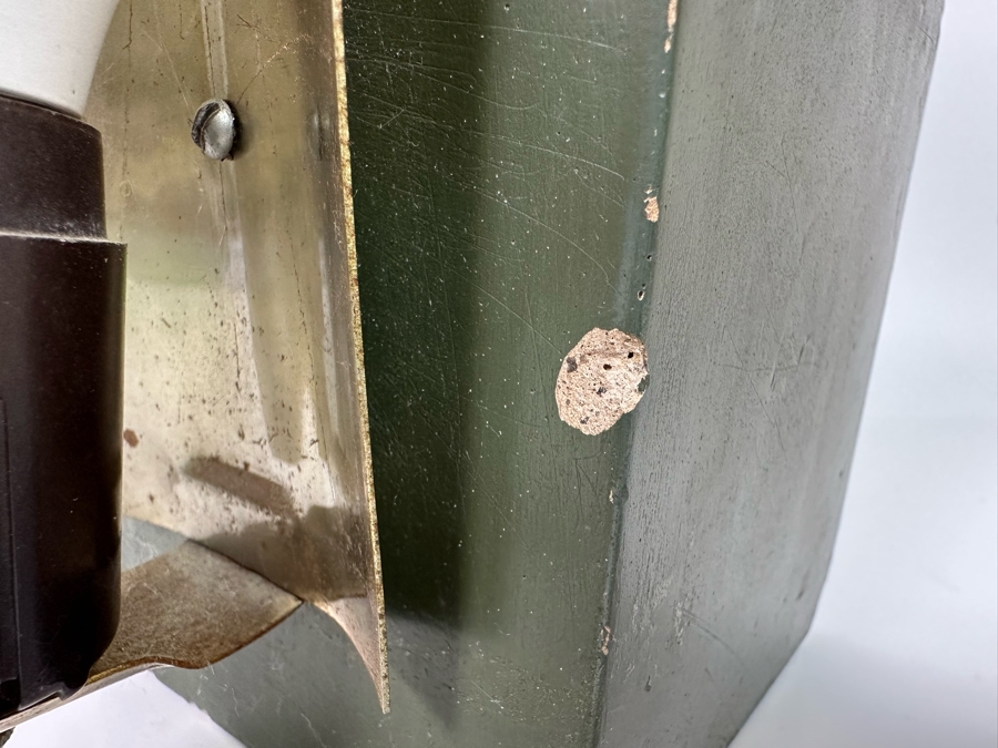 Vintage Art Deco Painted Cast Concrete Bust Sculpture With Back Light, Heavy 4.25W X 6D X 12H [Photo 11]