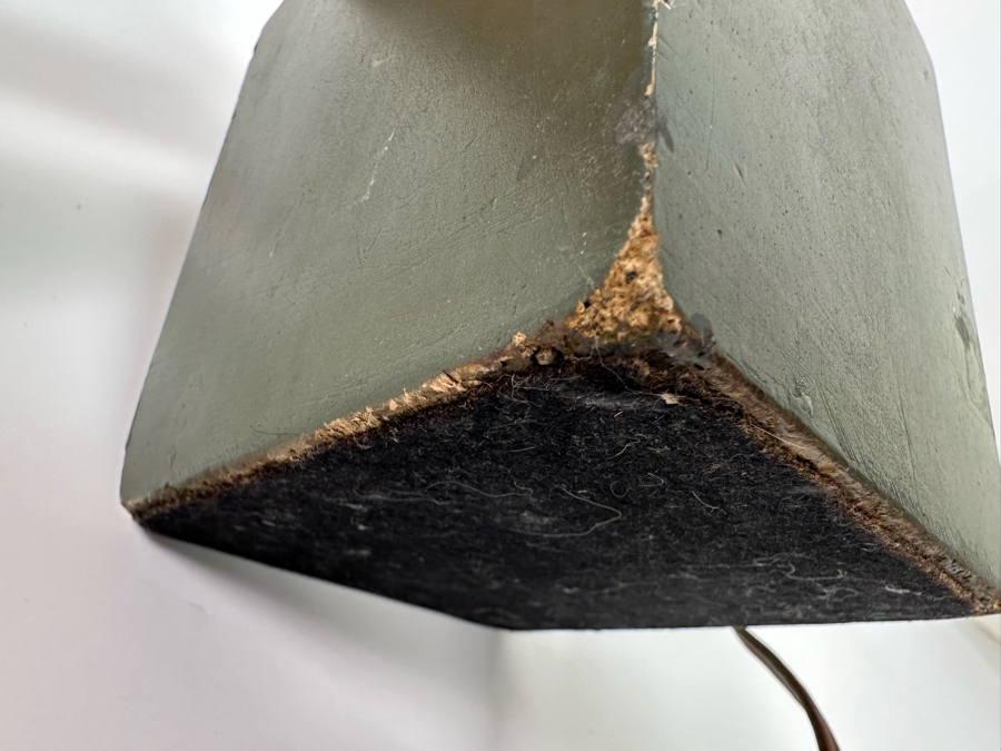 Vintage Art Deco Painted Cast Concrete Bust Sculpture With Back Light, Heavy 4.25W X 6D X 12H [Photo 15]