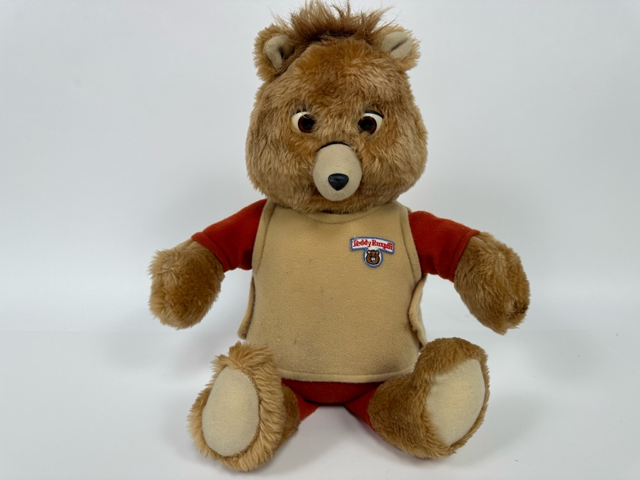 Vintage 1985 Teddy Ruxpin Worlds Of Wonder Mechanical Talking Toy Bear [Photo 3]