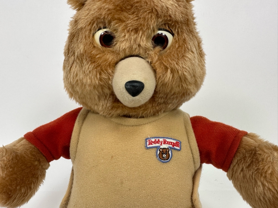 Vintage 1985 Teddy Ruxpin Worlds Of Wonder Mechanical Talking Toy Bear [Photo 4]