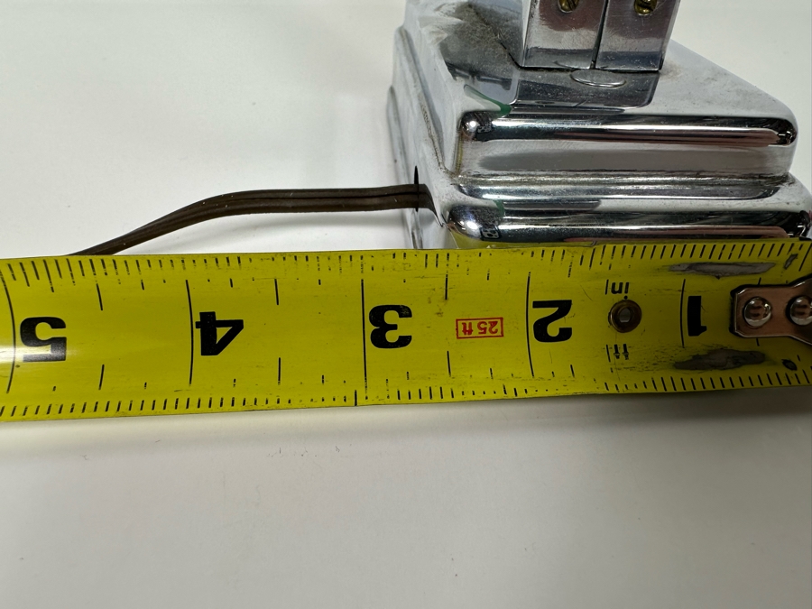 Vintage Art Deco Chrome Mystery Clock With Transparent Floating Hands By Etalage Reclame Corp Working Rare 7.25W X 2.5D X 9.5H [Photo 16]