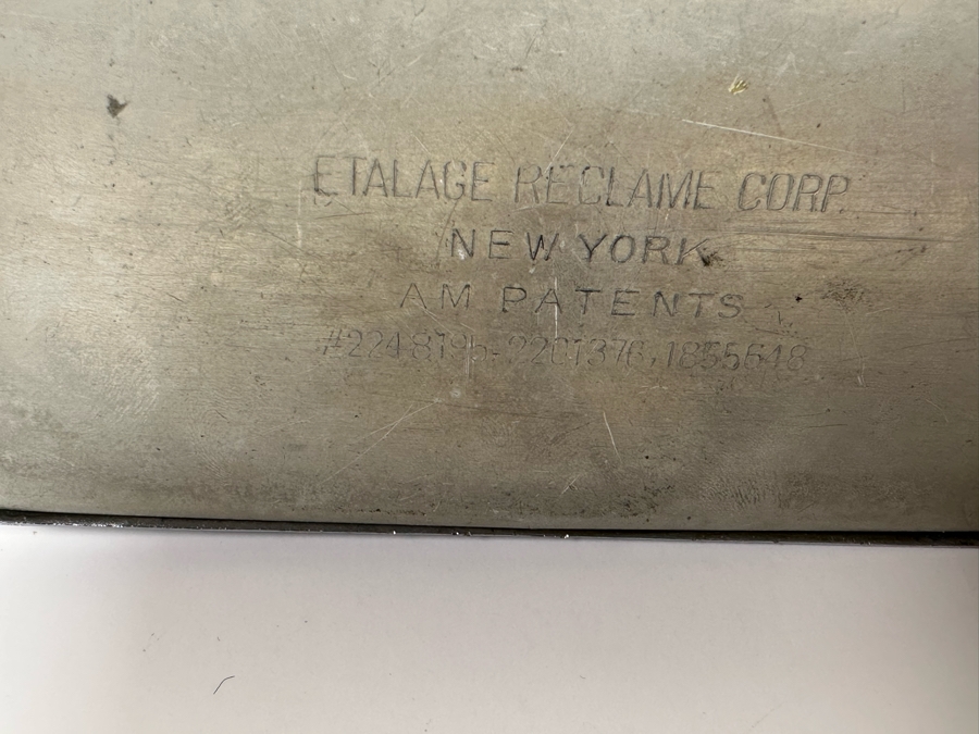 Vintage Art Deco Chrome Mystery Clock With Transparent Floating Hands By Etalage Reclame Corp Working Rare 7.25W X 2.5D X 9.5H [Photo 13]