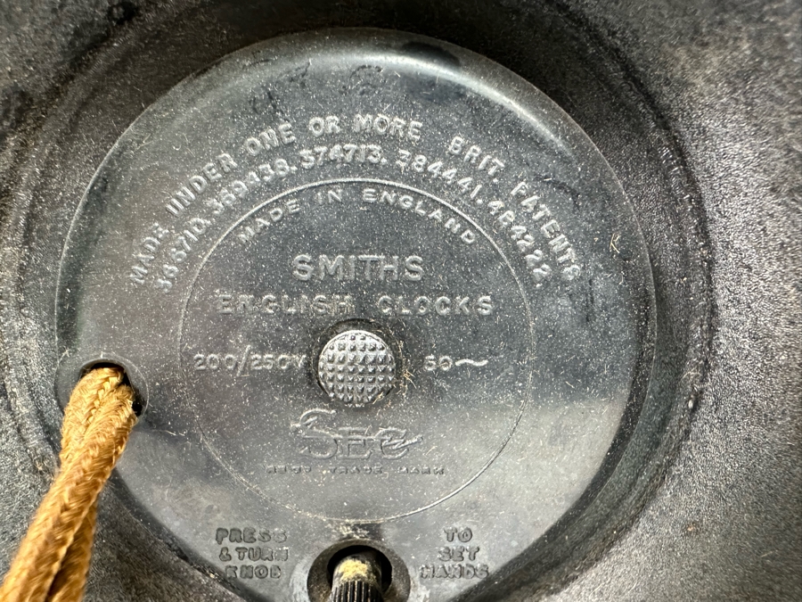 Vintage Art Deco Mantle Clock By Smiths English Clocks Needs Servicing 8.5W X 3D X 7H [Photo 10]