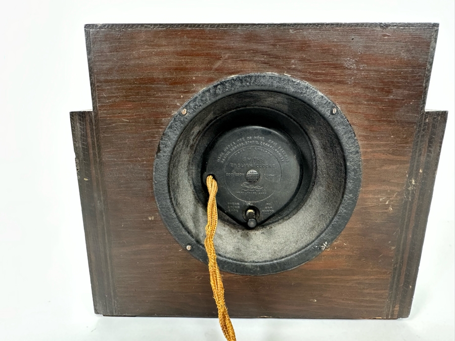 Vintage Art Deco Mantle Clock By Smiths English Clocks Needs Servicing 8.5W X 3D X 7H [Photo 7]