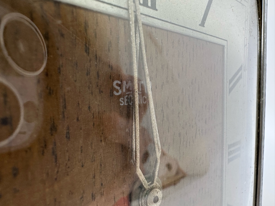 Vintage Art Deco Mantle Clock By Smiths English Clocks Needs Servicing 8.5W X 3D X 7H [Photo 13]