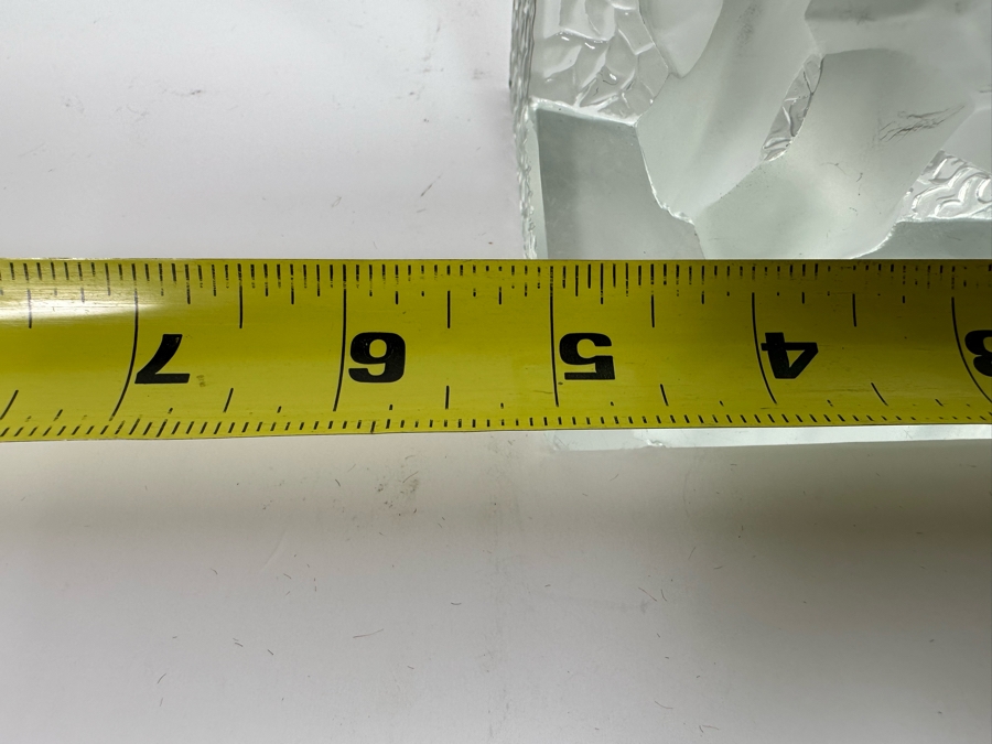 Vintage Art Deco Signed Carl Schmitz Verlys Frosted Glass Girl With Deer Bookends 5W X 3D X 6.5H [Photo 31]