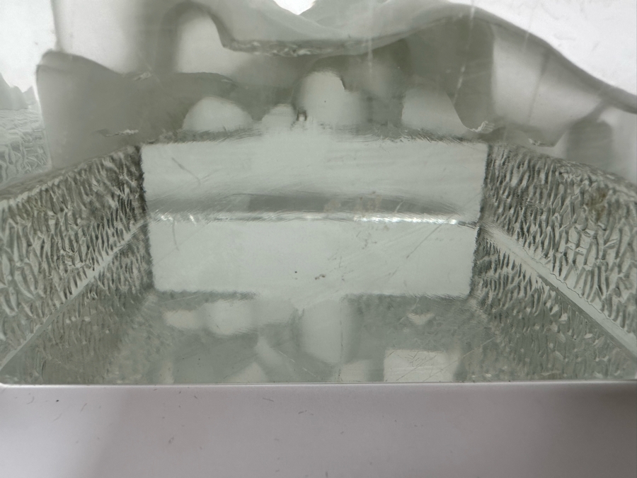 Vintage Art Deco Signed Carl Schmitz Verlys Frosted Glass Girl With Deer Bookends 5W X 3D X 6.5H [Photo 17]