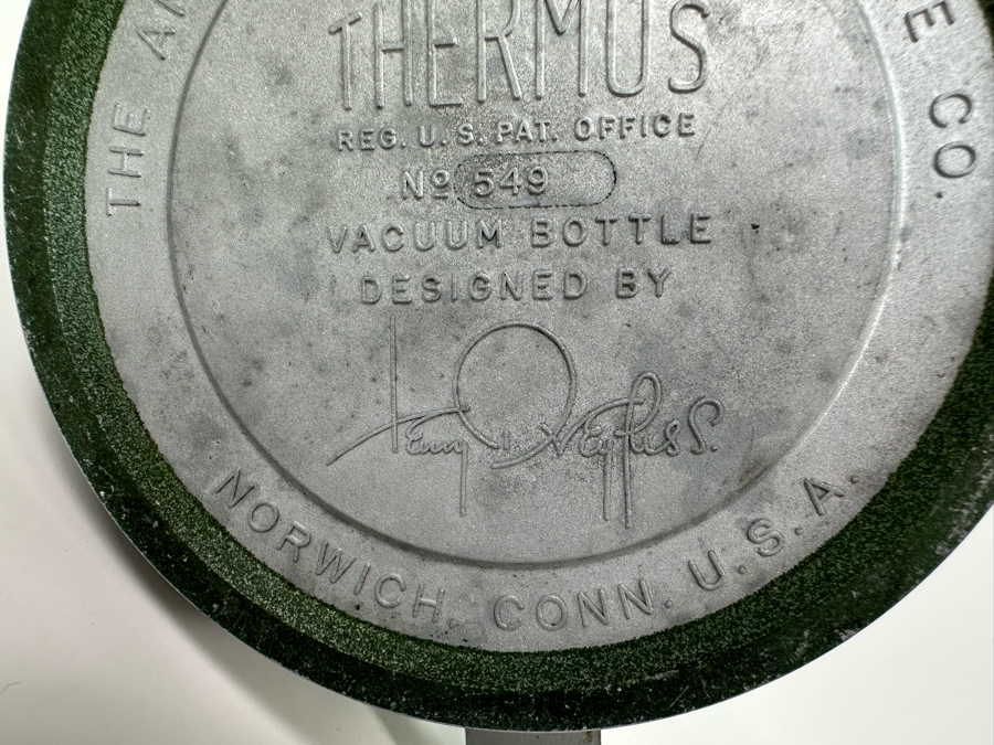 Henry Dreyfuss For Thermous Vintage Machine Age Art Deco Decanter 7W X 7.5H With Oval Tray 10.25 X 7.25 1930s [Photo 15]