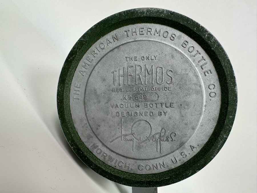 Henry Dreyfuss For Thermous Vintage Machine Age Art Deco Decanter 7W X 7.5H With Oval Tray 10.25 X 7.25 1930s [Photo 14]