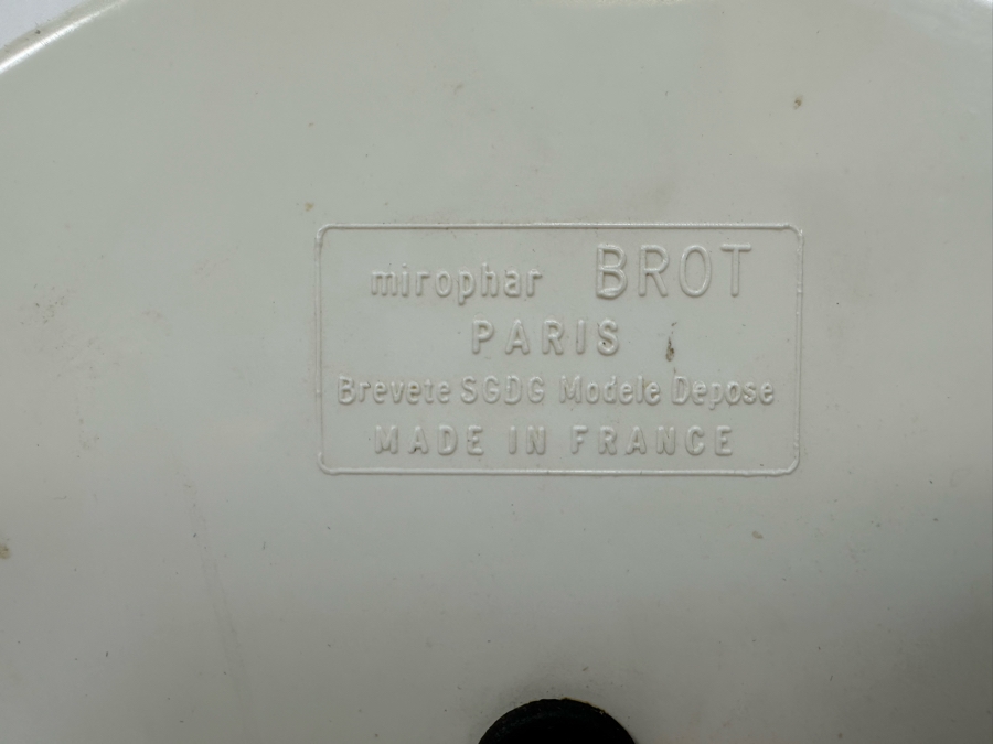 Vintage Art Deco Vanity Make Up Mirror Folding With Light And Electrical Receptacle By Mirophar BROT Paris France 10.5W X 6D X 15H [Photo 11]