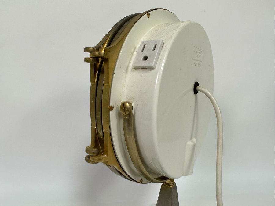 Vintage Art Deco Vanity Make Up Mirror Folding With Light And Electrical Receptacle By Mirophar BROT Paris France 10.5W X 6D X 15H [Photo 13]