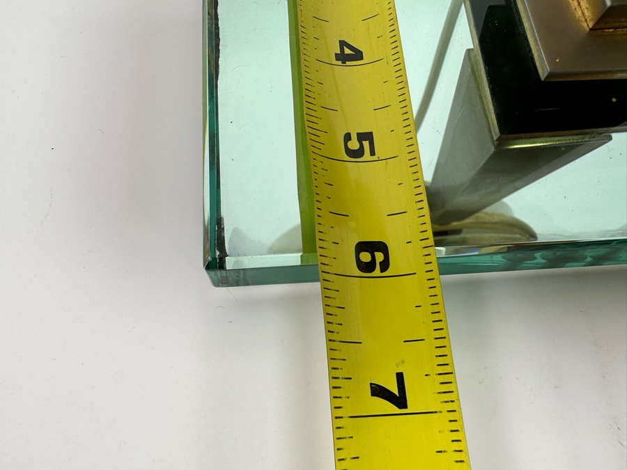 Vintage Art Deco Vanity Make Up Mirror Folding With Light And Electrical Receptacle By Mirophar BROT Paris France 10.5W X 6D X 15H [Photo 16]