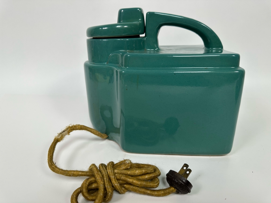 Vintage Art Deco Hankscraft Co Vaporizer Glazed Ceramic Pottery 9.5W X 6.5D X 9H [Photo 12]